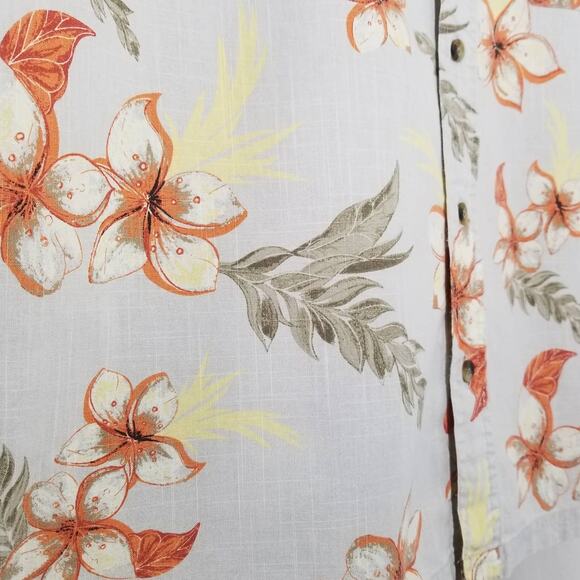 Croft & Barrow Hawaiian Tropical Button Up Short Sleeve Shirt M Tiki Polynesian - Picture 6 of 7